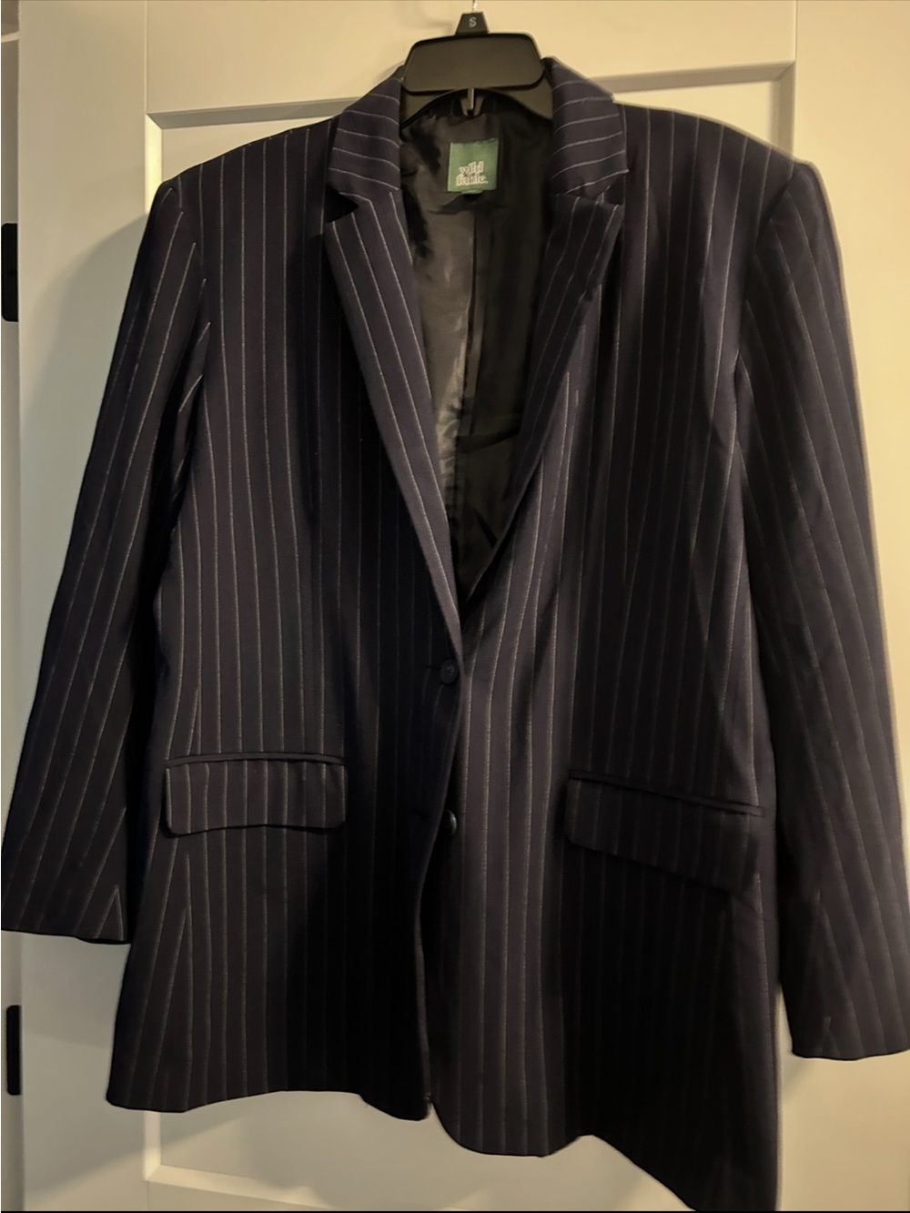 Woman’s wild fable Navy Pinstripe Blazer